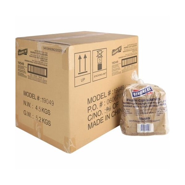 Genuine Joe SLEEVE, SUP, CORRUGATED, 20PK GJO19049CT - main